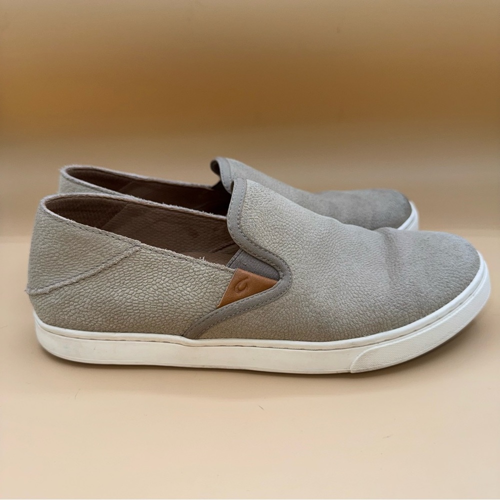Olukai Pehuea Leather Taupe Women’s Size 9, EUC - Picture 5 of 9